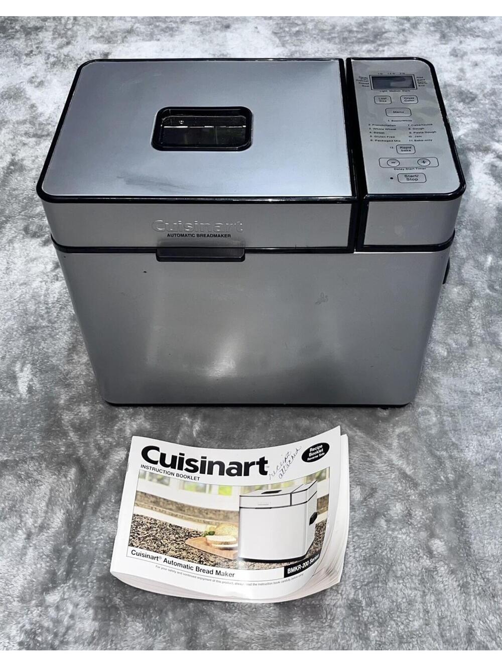 Cuisinart Automatic Bread Maker  BMKR-200 1 to 2 Pound Loafs Ready to Use!